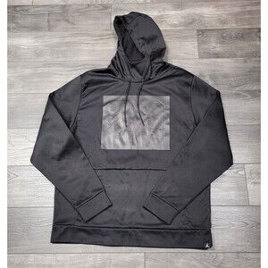 Men's Air Jordan Rise 23 Pullover Hoodie Black on Black Size XL
